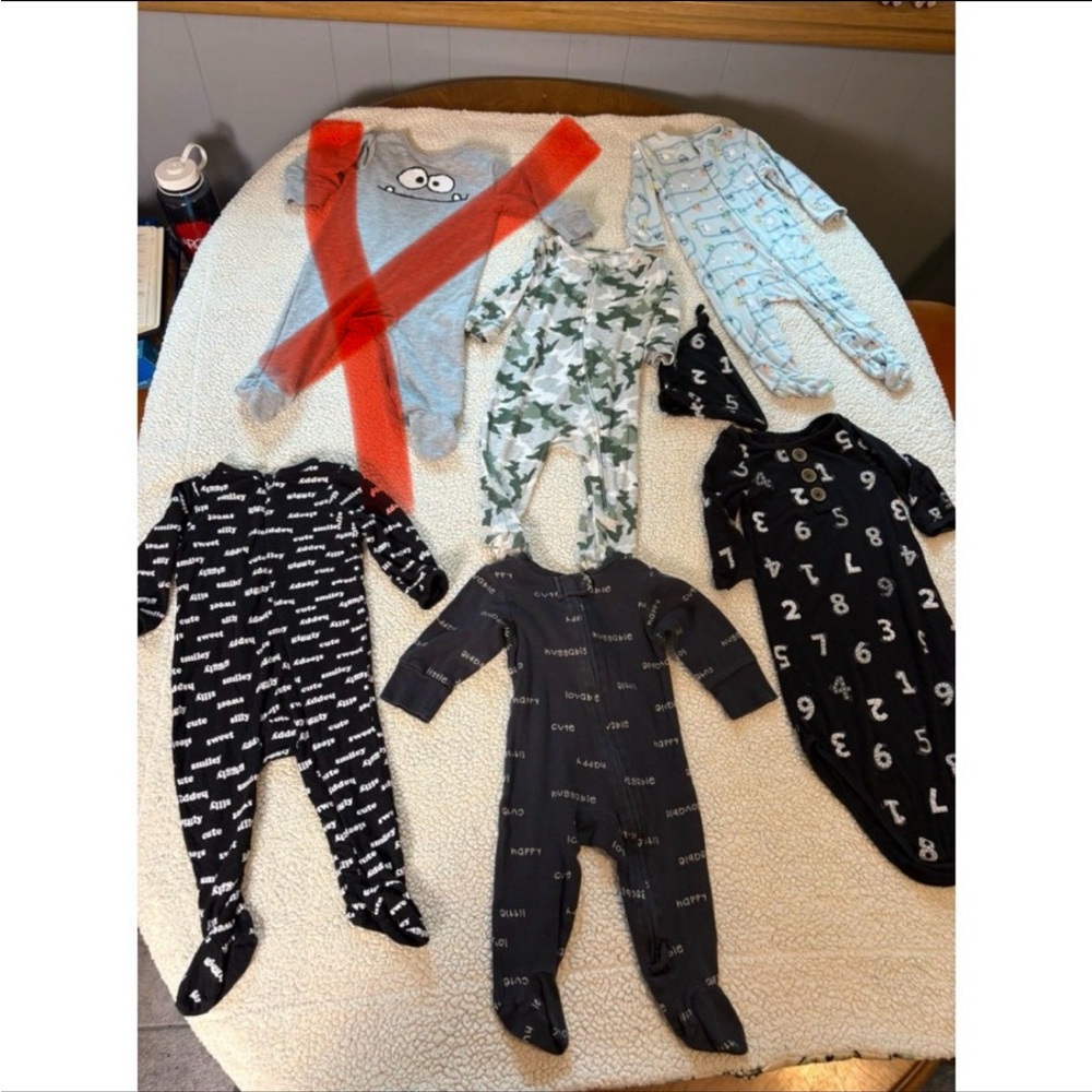 Lot of 6 Lullaby Lane Boys Sleepers